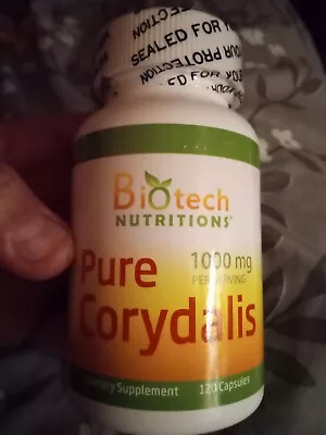 $20 • Buy Biotech Nutritions  Pure Corydalis 1000mg 120 Capsules Exp 4/24