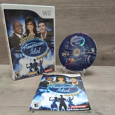 Karaoke Revolution Presents: American Idol Encore (Nintendo Wii 2008) CIB No MIC • $3.99