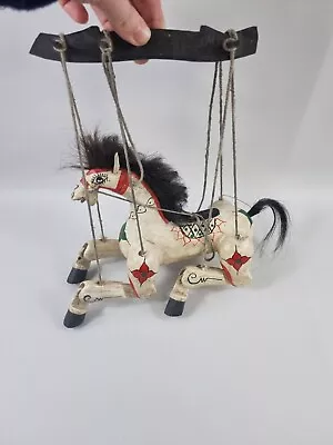 Antique Marionette Wooden Horse Hand Painting  • $73.43