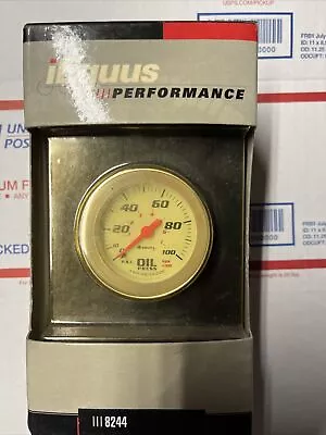 $18.75 • Buy Equus Engine Oil Pressure Gauge 8244; 8000 Series 0-100 Psi 2  Mechanical