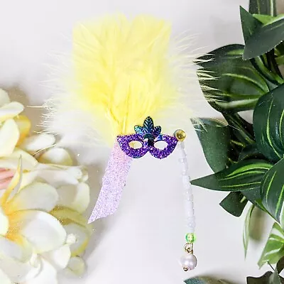 Q54m Mardi Gras Mask Miniature Dollhouse 1:6 Or 1:12 Scale Oddities • $14.99