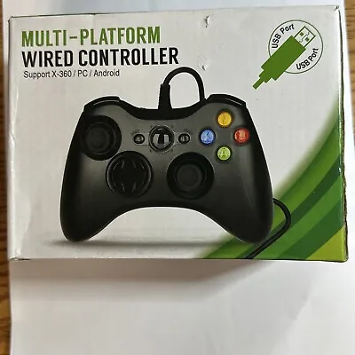Microsoft Xbox 360 Wired Controller 7ft - Xbox 360/Windows PC Game Pad NEW (L1) • $17.99