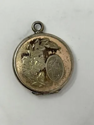 Vintage Etched Photo Locket Engraved With A D • $24