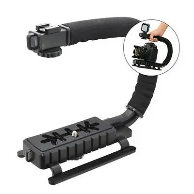 £13.68 • Buy Video Camera Stabilizer Shoe Mount Handle Grip Rig For Canon Nikon DSLR Cameras