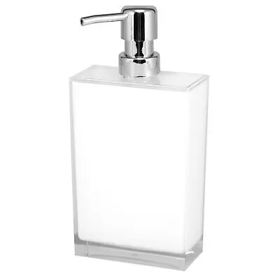 £14.46 • Buy Bremermann Soap Dispenser XL With Approx. 500 Ml Filling Quantity, Plastic Square, White