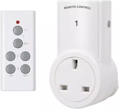 £14.99 • Buy HBN Remote Control Plug Socket Wireless 30M/100ft Range Electric Light Switch
