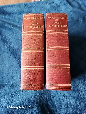 War Memoirs Of David Lloyd George Two Volumes New Edition  • £40