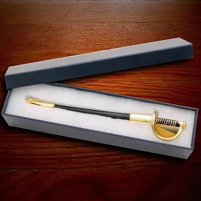 Historical Miniature Navy CPO Cutlass Letter Opener Finished In Real 24K Gold • $74.95