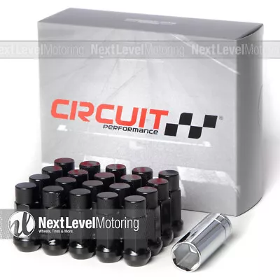 Circuit CP50 Long Closed End Lug Nuts 12x1.5 Black Fits Mazda Mitsubishi Scion • $34.99