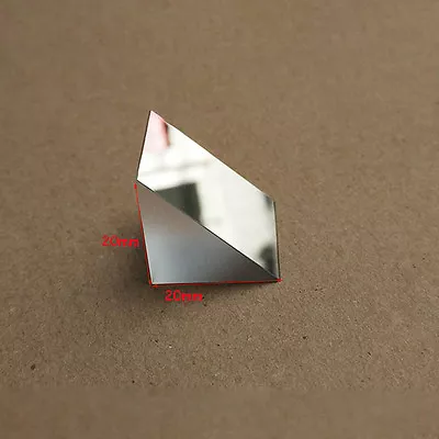 $20.48 • Buy 2pcs 20x20x20mm K9 Optical Glass Right Angle Slope Reflecting Triangular Prism