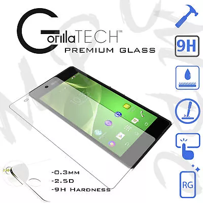 Tempered Glass Screen Protector Film Genuine For Sony Xperia Z5 Premium • £3.35