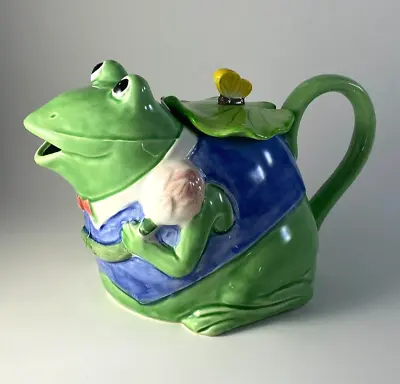 Vintage Otagiri Fredo Frog With Lilypad Lid Teapot Designed By Mary Ann Baker • $19.95