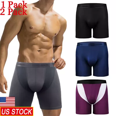 Mens Casual Boxer Shorts Trunks Underwear Comfort Fit Underpants Briefs Fitness • $14.79