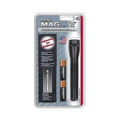 Maglite Mini-Mag Flashlight W/Nylon Holster Combo Black SM2A01H • $25.30