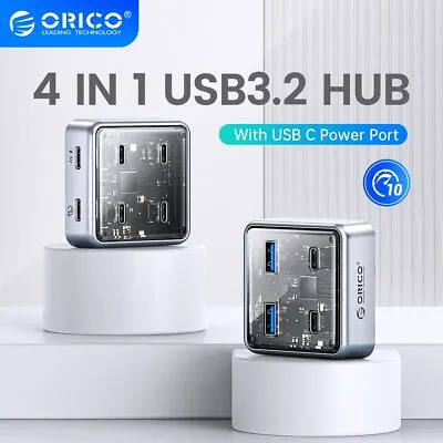 ORICO Metal USB HUB 10Gbps 2 USB A  2 USB C Port USB3.2 Splitter For Macbook Mac • $22.49
