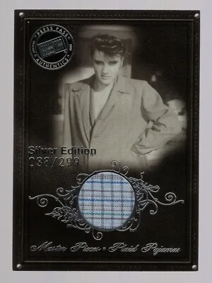 Elvis Presley 2008 Press Pass By The Numbers *worn Plaid Pajamas* Relic #038/299 • $39.99