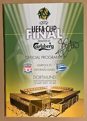 £49.99 • Buy 2001 UEFA CUP Final Programme Signed By Sami Hyypia. Liverpool FC **Proof** COA.
