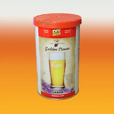 Thomas Coopers Golden Crown Lager - 40 Pint Home Brew Beer Kit • £21