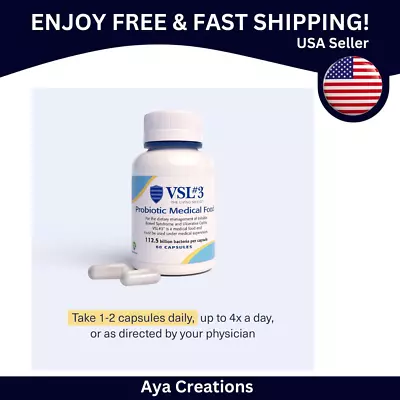 VSL#3 Probiotics For Digestive Health Capsules-High Potency Multi-Strain Formula • $149.98