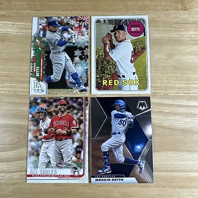 ✨⚾️✨ (4) Mookie Betts Red Sox Dodgers LOT W/ Heritage + Topps + Mosaic ✨⚾️✨ • $2.15