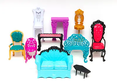 Monster High Ever After Doll Furniture Lot Chairs Sofa Tables • $26