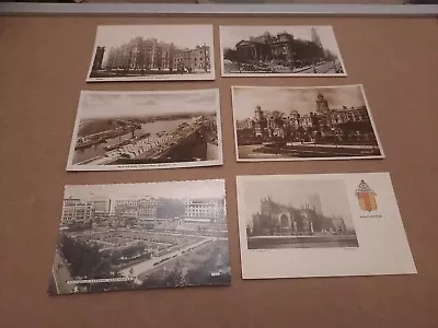 Picture Postcards . Manchester Various City And Dock Scenes Un And Posted  • £10