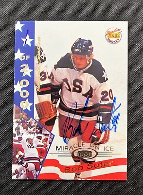 1995 Signature Rookies Miracle On Ice Signatures #34 Bob Suter Auto 11/2000 - NM • $165