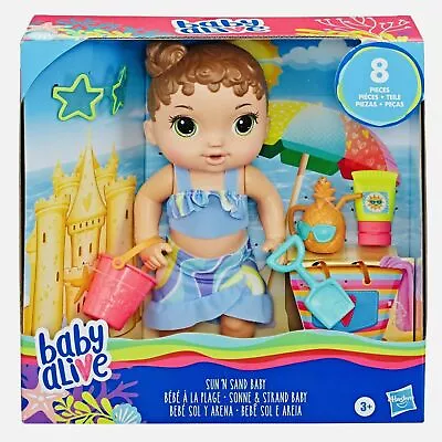 Brand New Hasbro Baby Alive Sun 'n Sand Baby With Beach Accessories 8 Pieces • $22.99