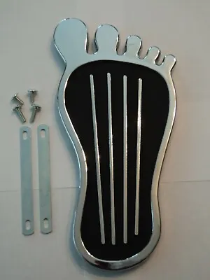 Barefoot Chrome Gas Pedal Cover With Hardware Classic Vintage Custom Hot Rod  • $19.95