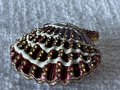 Jeweled Clam Shell Box By Ciel Collectables. Made With Swarovski Crystal • $39.99