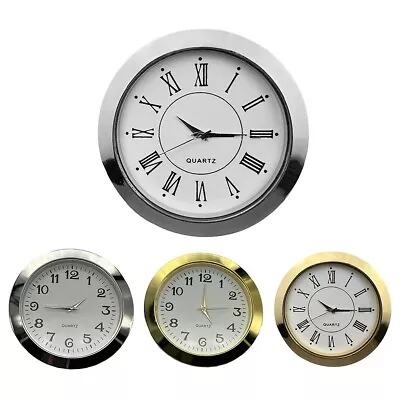 Round 55mm Clock Insert Mini Quartz Movement Scratch Resistant Glass Lens • $7.71