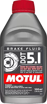 Motul 1/2L Brake Fluid DOT Fits 5.1 - Case Of 12 • $121.92