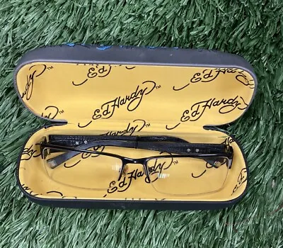 Ed Hardy Embroidered Vintage Tattoo Eyewear Eyeglasses With Hard Case • $99