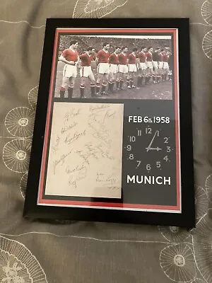 Manchester United Munich Air Disaster Print Signed Print Photo  • £10