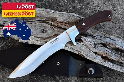 Outdoor Fixed Blade Knife- Large Bowie Camping -Hunting Knife-tactical-Survival • $74.99