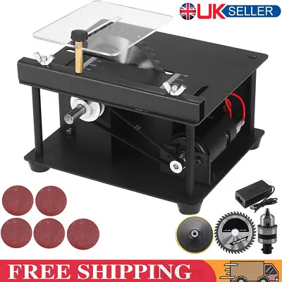 Electric Mini Table Saw Blade DIY Woodworking Cutting Machine Bench Saw Set Kit • £45.90