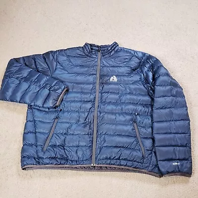 Eddie Bauer Mens First Ascent Whittaker Down Puffer Jacket 2XL Blue 800 Fill • $41.64