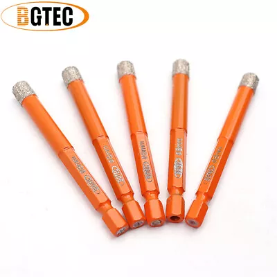 5pcs Quick-fit 8mm Diamond Drilling Bits For Marble Stone Masonry Cutter Drill • $24