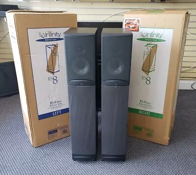 Infinity RS-8 Floor Standing Speakers Pair (Black) Pre-owned W/ Original Box • $499.99