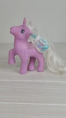 Vintage 1987 G1 My Little Pony Milky Way Purple With Silver Stars • $13.56