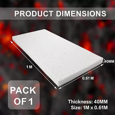 0.61*1M Ceramic Fiber Blanket High Temperature Thermal Fireproof Insulation Mat • $47.15