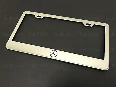 1pc For MercedesLOGO Style STAINLESS STEEL CHROME License Plate Frame* • $13.55