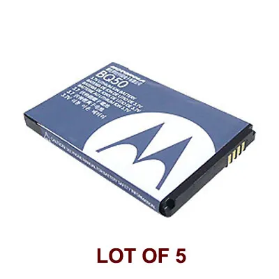 5 Motorola BQ50 OEM Battery Lot Q Q9c Q9m KRZR K1M K3 C980 C975 C290 BA250 NEW • $19.95