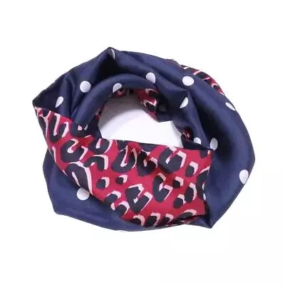 Authentic Louis Vuitton Scarf Snood Leopard Silk Multicolor No Box Used E52974a • £184.81