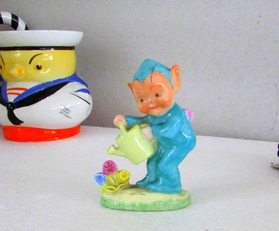 £181.69 • Buy Shelley Mabel Lucie Attwell Boo Boo With Watering Can Blue Pixie Figurine La 29