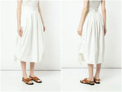 BASSIKE Canvas Drawstring Skirt In White- Size 2 (AU12) - EUC • $200