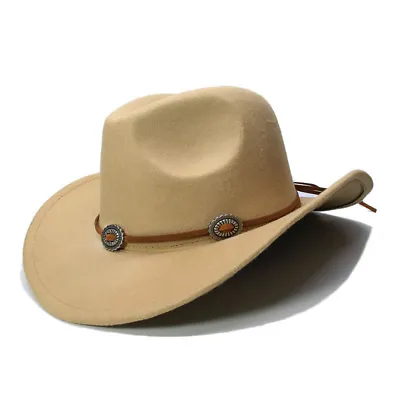 Western Kids Boys Girls Cowboy Hat Cowgirl Cap For Halloween Masquerade Party • $11.99