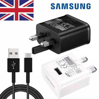 For Samsung Galaxy Phones Genuine Super 25W Fast Charger Adapter Plug & Cable UK • £3.99