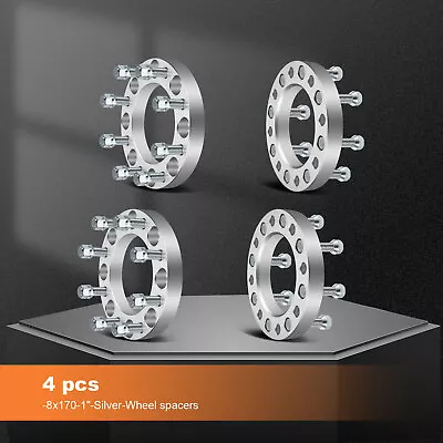 4X 1  8x170 Wheel Spacers 14x2 For Ford F-250 F-350 Super Duty 1999 2000 - 2016 • $78.51