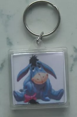 Eeyore Keyring ( Double Sided ) 1.3 X 1.3 Inches • £2.20